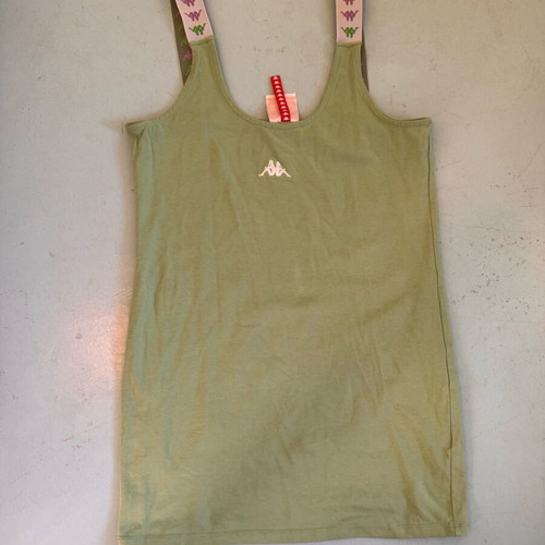 Kappa mini dress pistachio with straps like new, size L