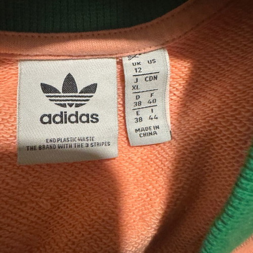 Adidas vest knitted texture like new, pink, size M