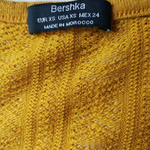 Yellow top Bershka XS/S like new