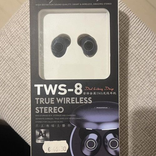 Remax TWS-8 True Wireless Metal Stereo Bluetooth Earbuds new