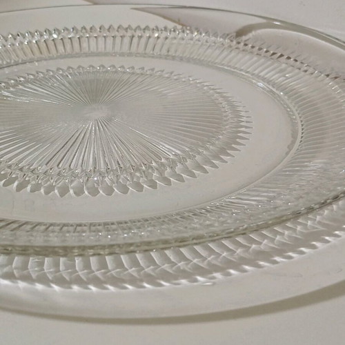Crystal wedding cake platter like new, 32 cm
