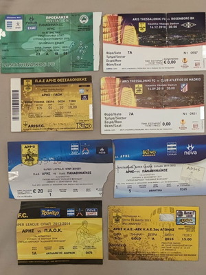Aris Tickets like new, pack 2009-2012