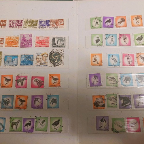 Stamp collection like new, about 1100 mixed Greek and foreign