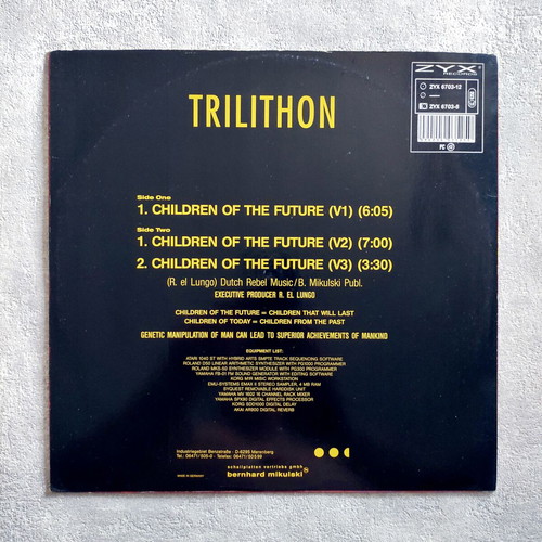 Trilithon Children Of The Future 12'' Vinyl Maxi Single used, electronic