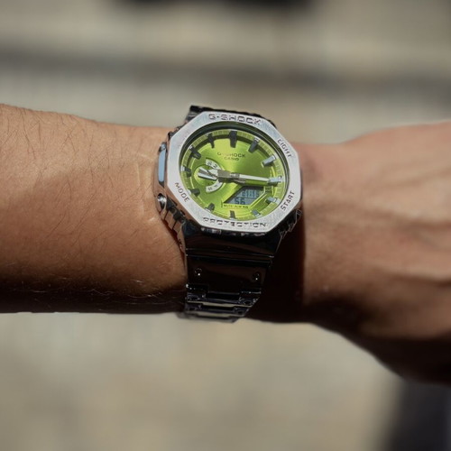 Casio G-Shock watch brand new, green, men's