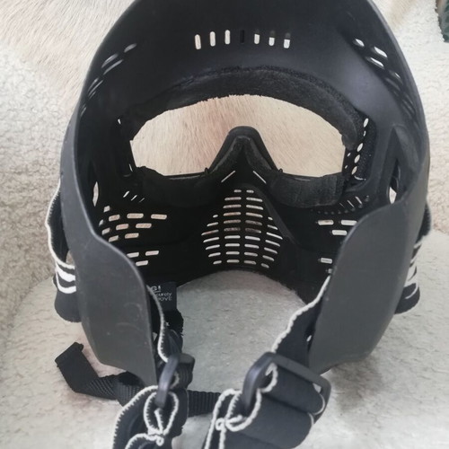 Paintball JT Elite Headshield mask used, black
