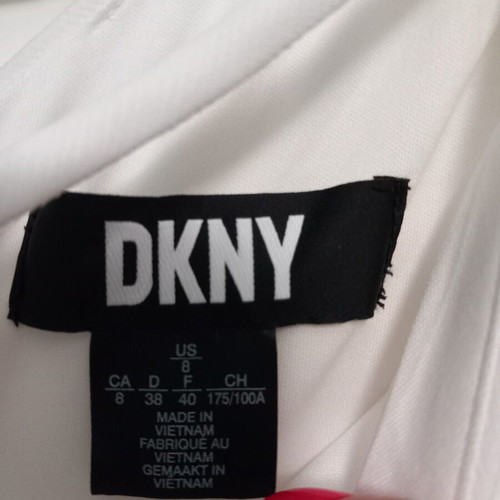 Donna Karan white cocktail dress like new with unique straps