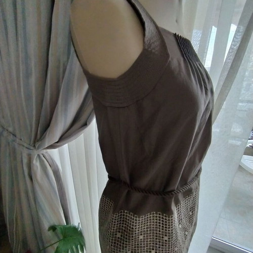 Brown blouse new with cord, size 38