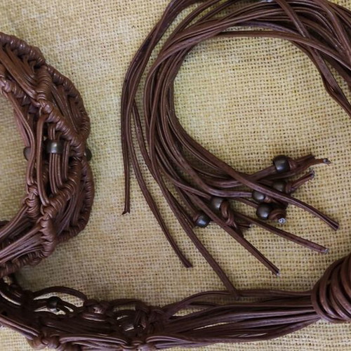 WOVEN LEATHER BELT