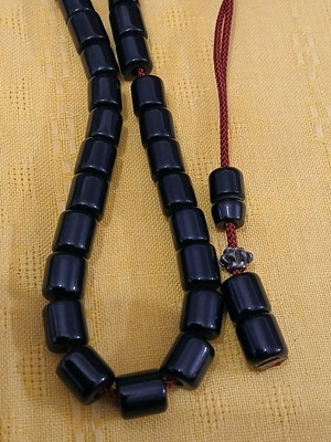 Worry beads used with 35 small beads from old Muslim prayer beads
