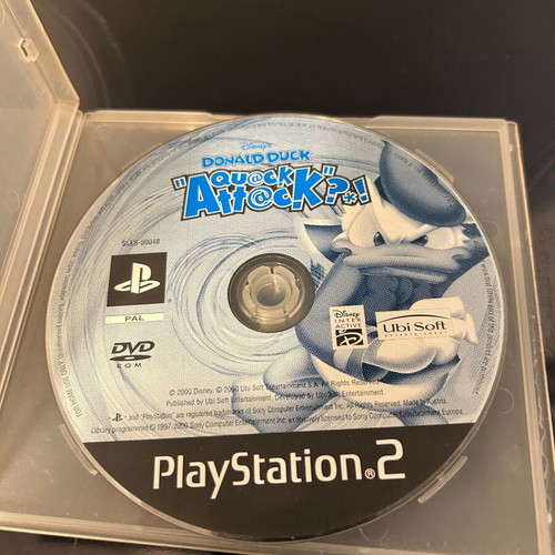 Donald Duck Quack Attack PlayStation 2 disc used with scratches