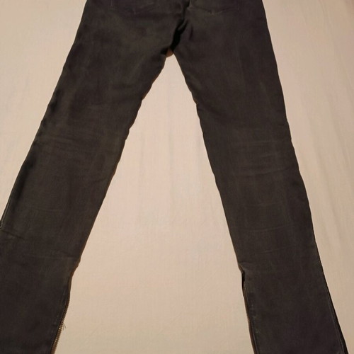 Reiko pants used, black, five-pocket, elastic, size 25