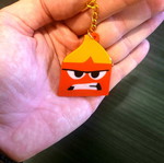Inside Out Anger keychain new, red