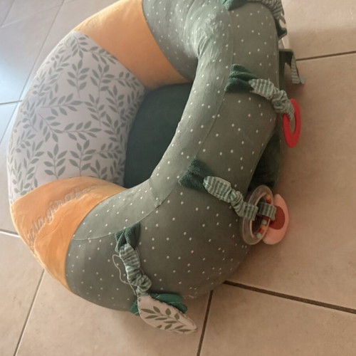 Sophie La Girafe activity pillow yellow, new