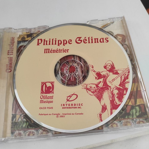 Philippe Gélinas Ménétrier CD album, folk