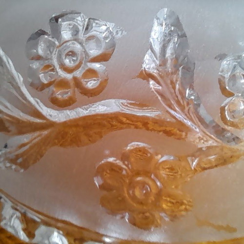 Crystal bowl on legs from the 1970s, like new