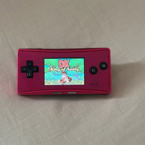Game Boy Micro pink/fuchsia handheld console
