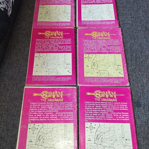 Super Conan comics used, set of 6 issues