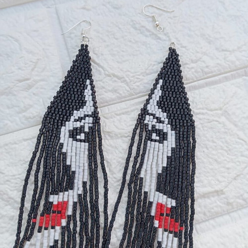 Handmade earrings new with face design