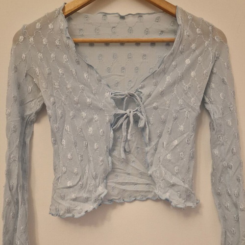 Patterned cardigan like new, blue, sizes XS-S