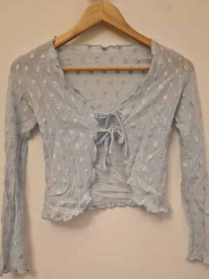 Patterned cardigan like new, blue, sizes XS-S