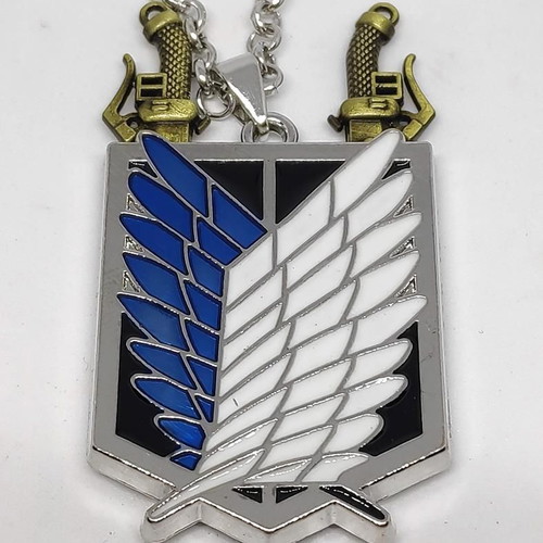 Attack on Titan Wings of Freedom Pendant with Chain like new