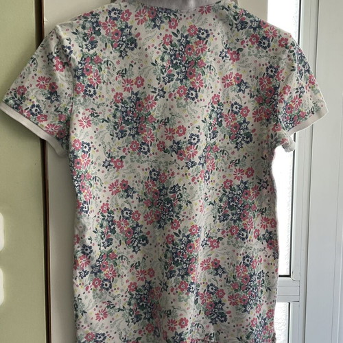 Benetton women's polo shirt used, multicolor, size M