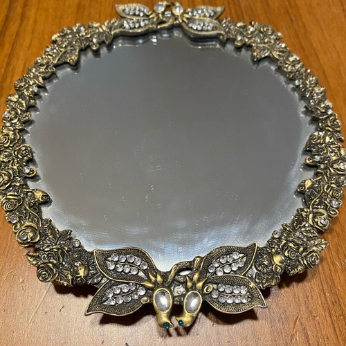 Metal small mirror used