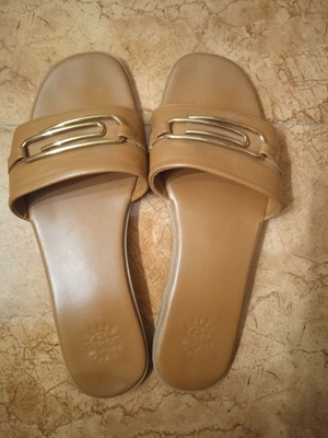 Brightness women's shoes used, size 40, brown and gold