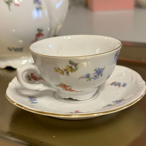 Vintage Tirschenreuth Bavaria tea set like new, 1930s–40s