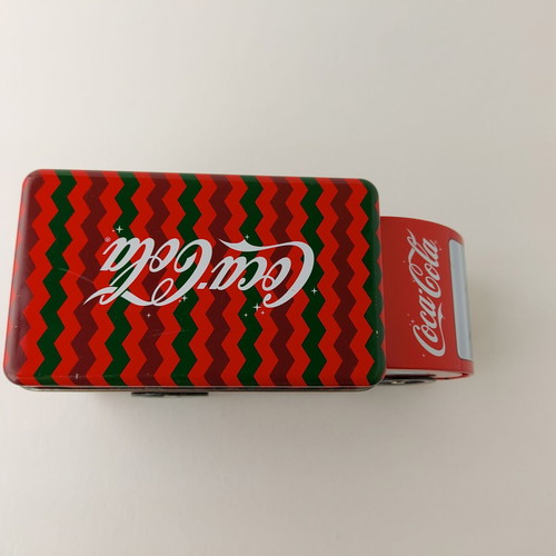 Metal Coca Cola Christmas Truck Box used