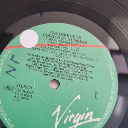 Culture Club Colour by Numbers vinyl used