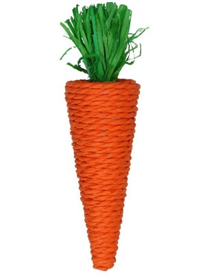 Carrot toy for rabbits and small animals, 20cm