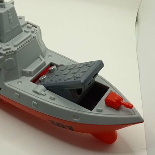 Plastic children's warship destroyer used, 24cm