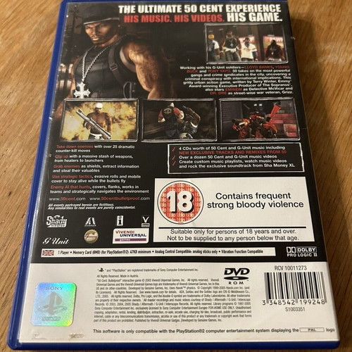 50 Cent Bulletproof for PlayStation 2 used