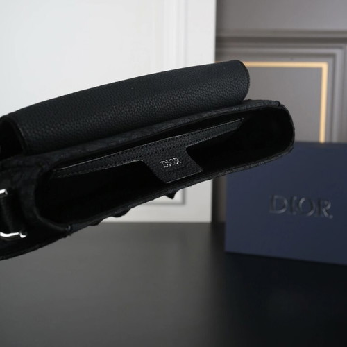 Dior Men Saddle Bag new, black, crossbody