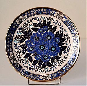 Keramikos Διακοσμητικό Πιάτο Τοίχου Ø24,5cm Rodos Hand made Greece #01679