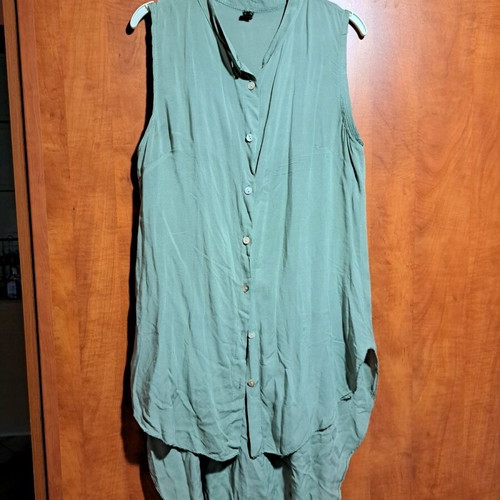 Tunic shirt airy like new, mint color, size S