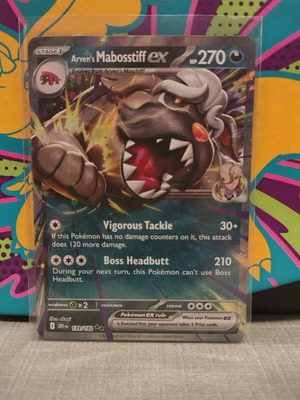 Arven's Mabosstiff ex κάρτα Pokémon σαν καινούργιο