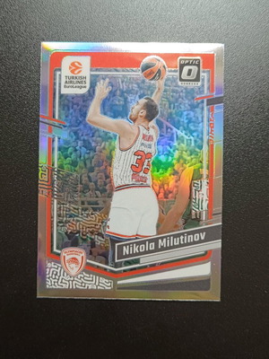 Milutinov Silver Optic Panini Euroleague card like new