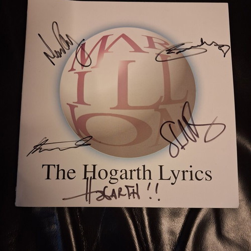 Marillion The Hogarth Lyrics book signed, used, English