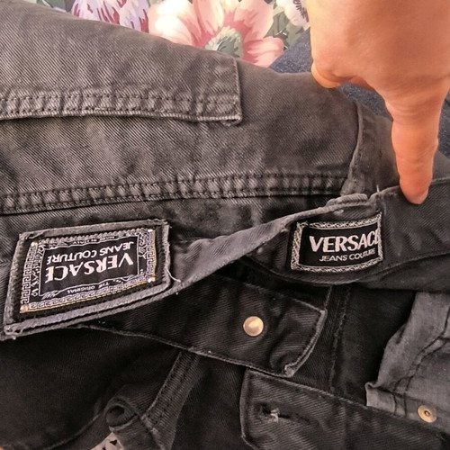 Genuine Versace Jeans pants size M used, black