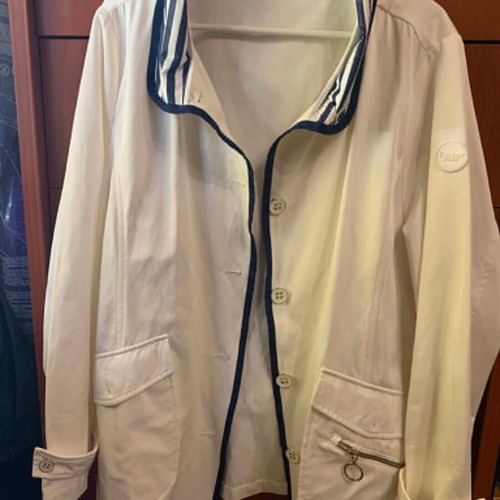 Rever Mile XXL nautical style jacket like new, white and navy