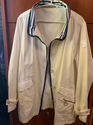 Rever Mile XXL nautical style jacket like new, white and navy