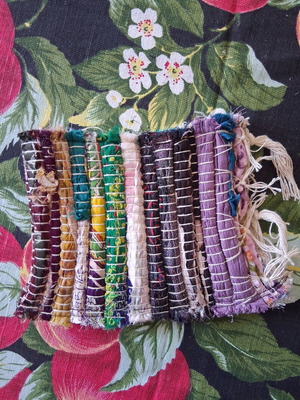 Small colorful rag bag like new, hand-held, 16cm×13cm
