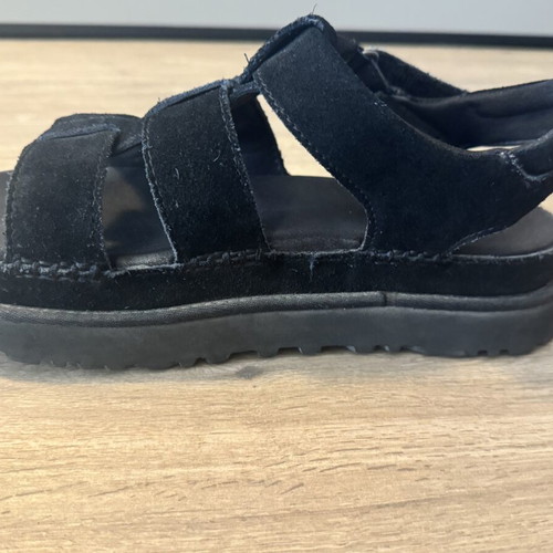 Ugg Australia women's black suede platform sandals size 39