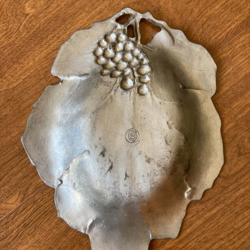 Pewter decorative plate