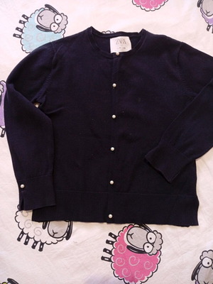 Zara cardigan dark blue like new, size 9 for 7-8 years old