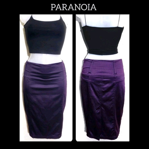 Paranoia semi pencil skirt like new, size S, purple