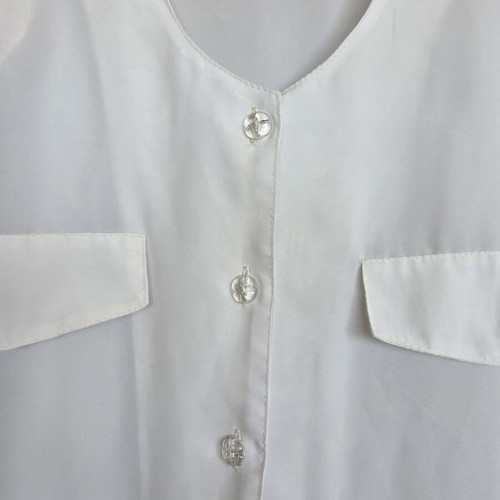 Shirt with shoulder pads like new, white, one size